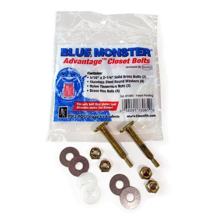 あどる Blue Monster Blue Monster Closet Bolts 73065 | Zoro